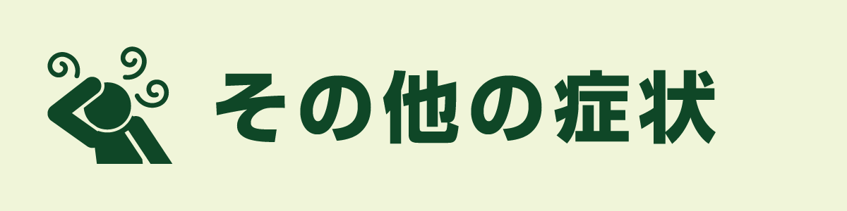 その他の症状