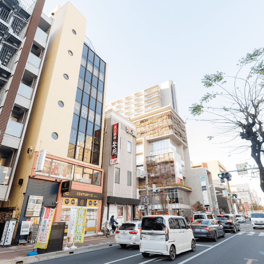 さぼてん接骨院はりきゅう院、浦和院の旧中山道から見る外観